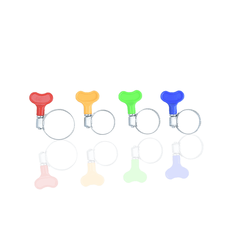 Slangklem met kunststof handgreep van het Amerikaanse type